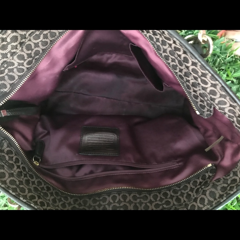 COACH Signature Brown Tote - Picture 6 of 8